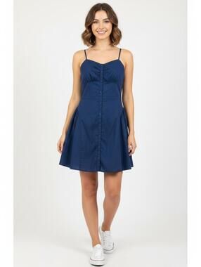 Blue A line dress for spring and summer cottage coquette vibes